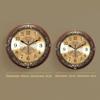 Retro Wanduhr Nordisches Wohnzimmer Luxus Wanduhren Massivholz Legierung Uhren Stiller Mechanismus Elegant Stilvoll Heimdekoration