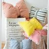 Bow Pillow Striped Cotton Girl Heart Floating Window Simple Decoration Home