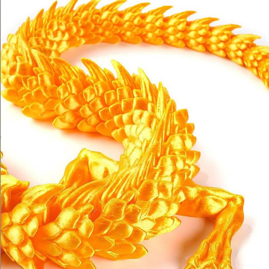 3D Printing Chinese Dragon Joint Movable Toy J Home Decoration Creative Model Simulation Animal Figure Children'S Holiday Gift