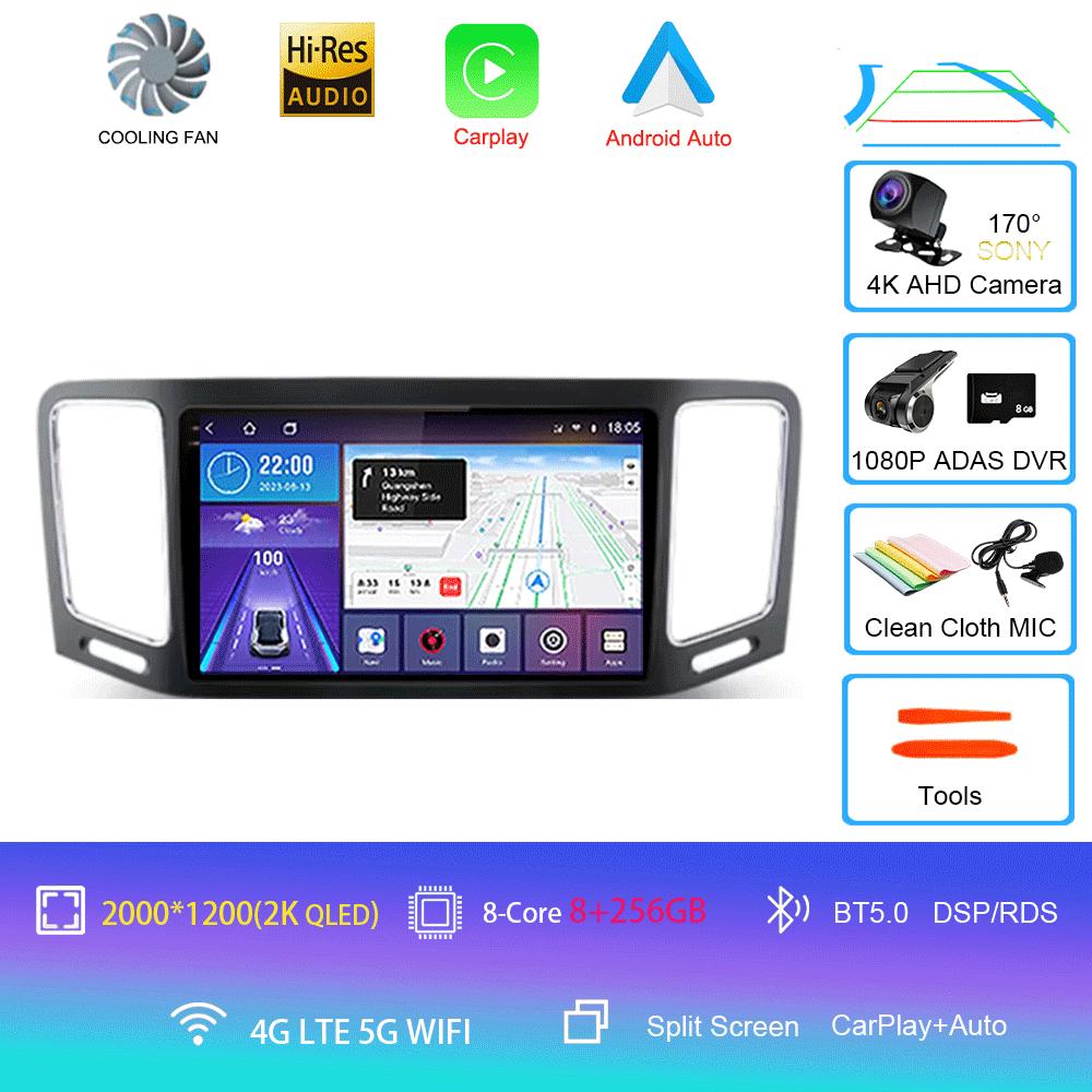 Car Radio Android 14 Carplay For Volkswagen VW Sharan 2012 - 2018 Navigation GPS Multimedia Player WiFi+4G BT stereo 360 Camera