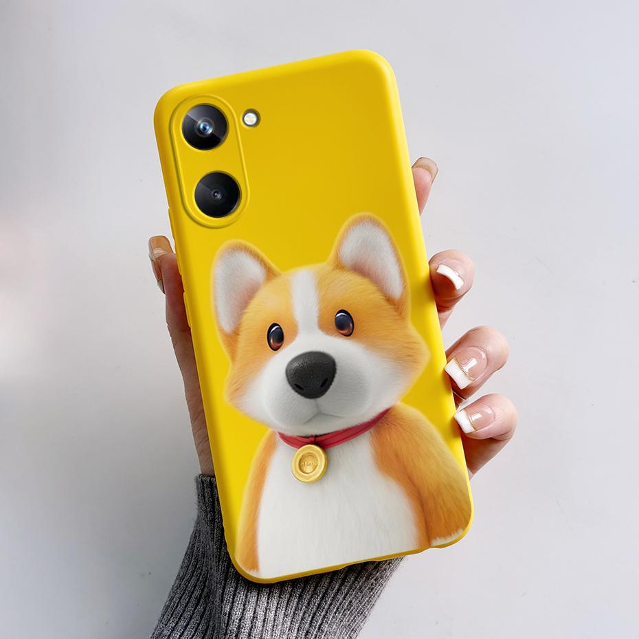 Phone Case For Oppo Realme 10 Pro+ Realme 10 Pro Plus 4G 5G Cute Panda Silicone Matte Cover For Realme10 Pro+ Realme 10Pro+ Case