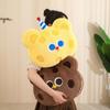 Biscuits Bear 2-in-1 Pillow Blanket Student Office Nap Car Carrying Air Conditioning Quilt Removable Washing Foldable