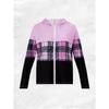 Printed Design Spring and Autumn styles casual style Pink Plaid Black Panel Design hooded jacket