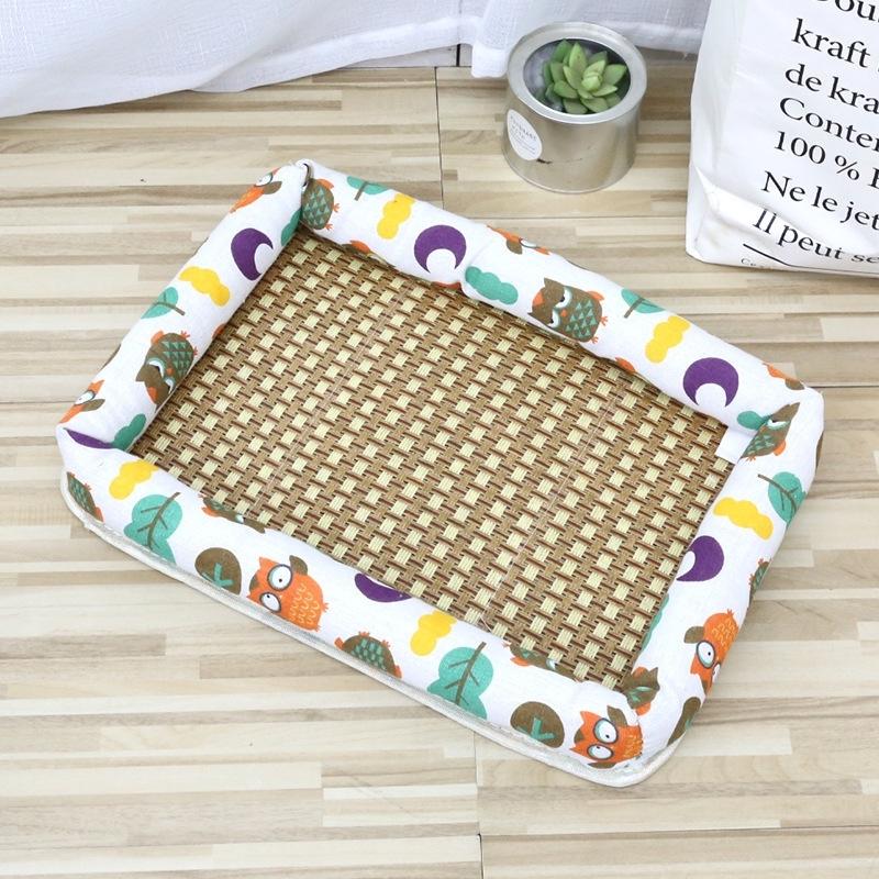 Rattan Cat Bed with Cooling Ice Pad - Four Seasons Universal Cat Nest