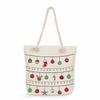 Multifunctional Christmas Printed Thick Rope Shoulder Beach Bag Casual large capacity handbag 7603