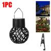 KDULIT Solar Outdoor Flame Effect Hanging Lantern Out Waterproof Garden Courtyard Terrace Decoration Atmosphere Pendant Light