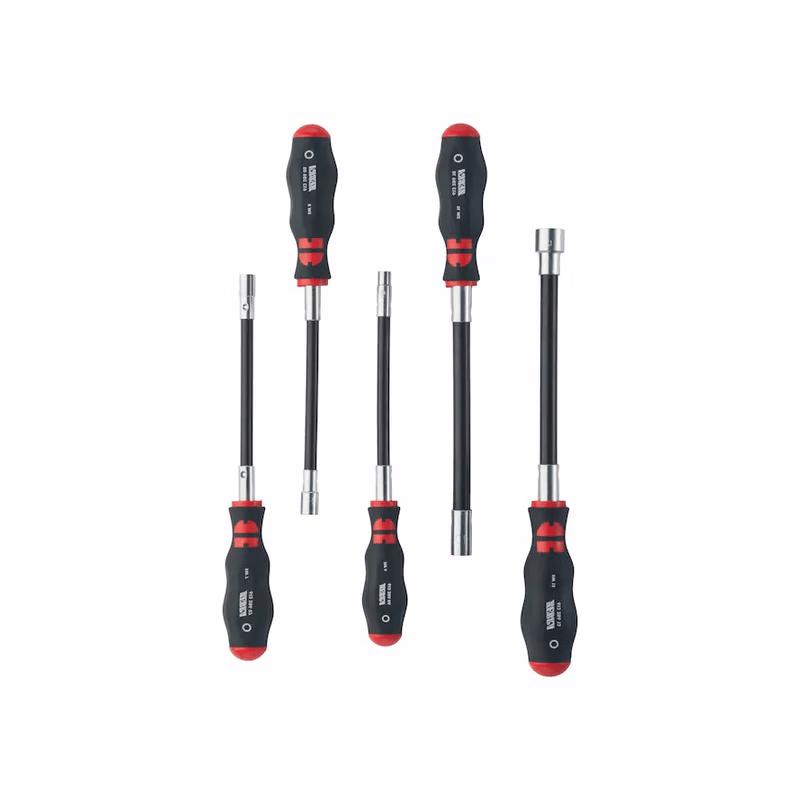 Wurth 5-Piece Flexible Hex Socket Screwdriver Set