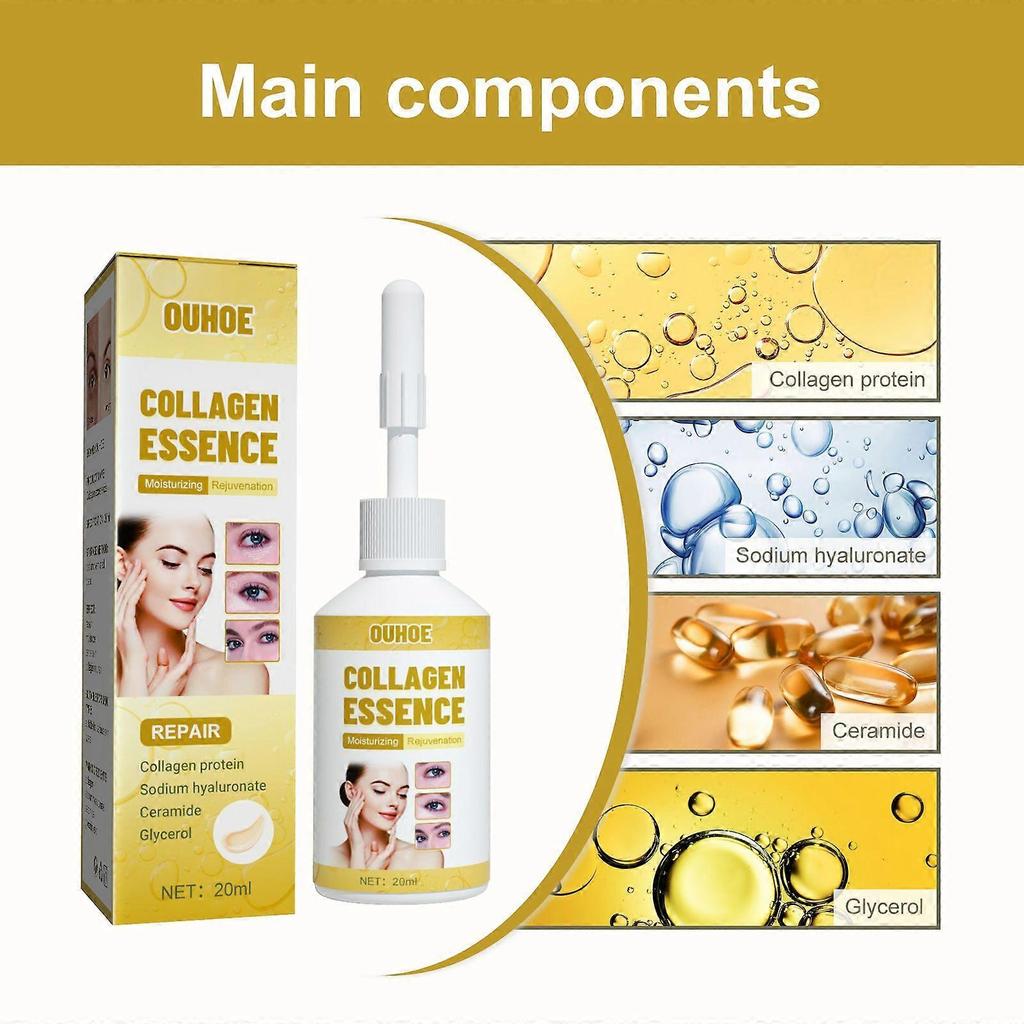 Limited time!!Ouhoe Collagen Essence Is A Daily Essence That Gently Refines Pores And Nourishes Tender And Soft Skin