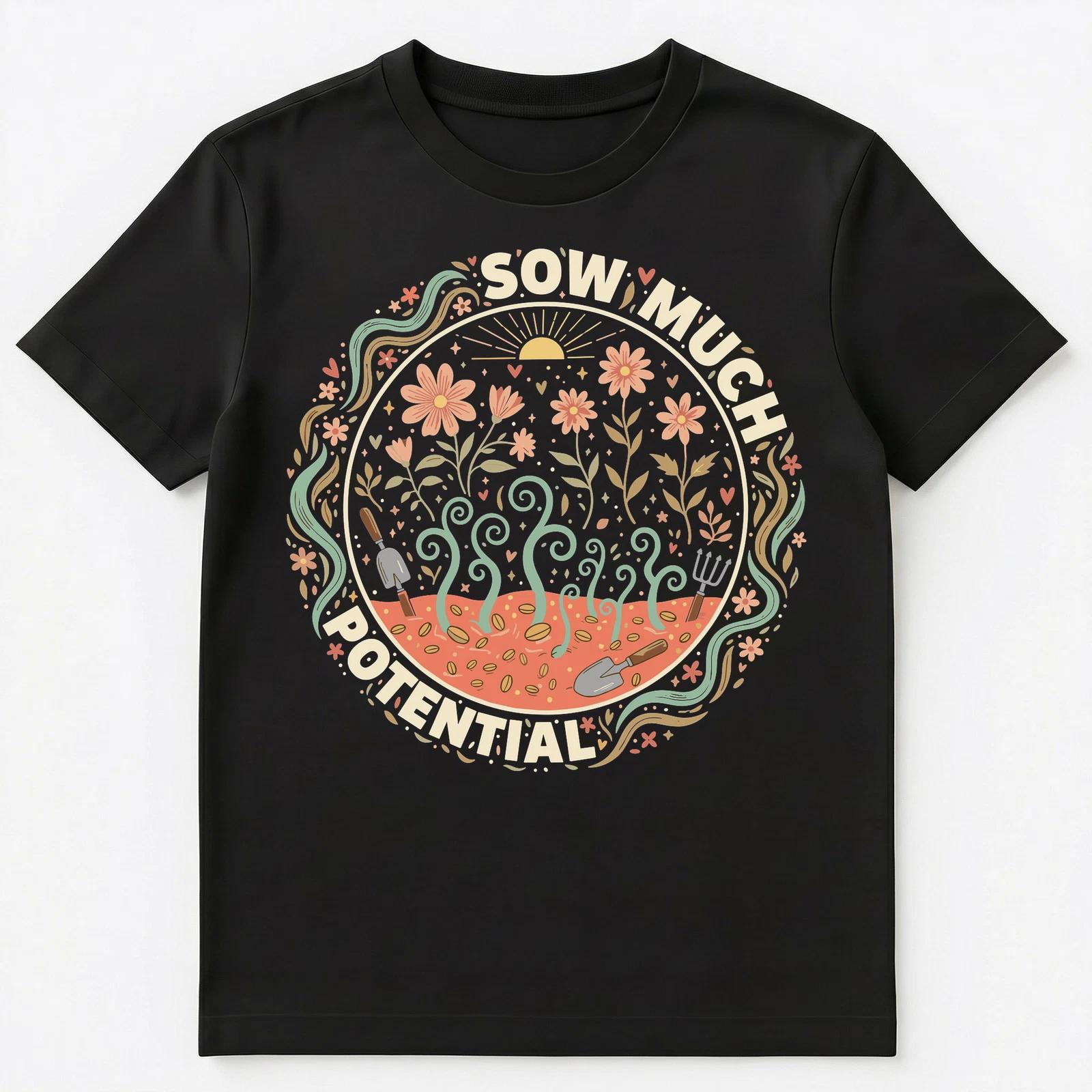 Motivational Nature Inspired Whimsical Design Unisex T-Shirt S