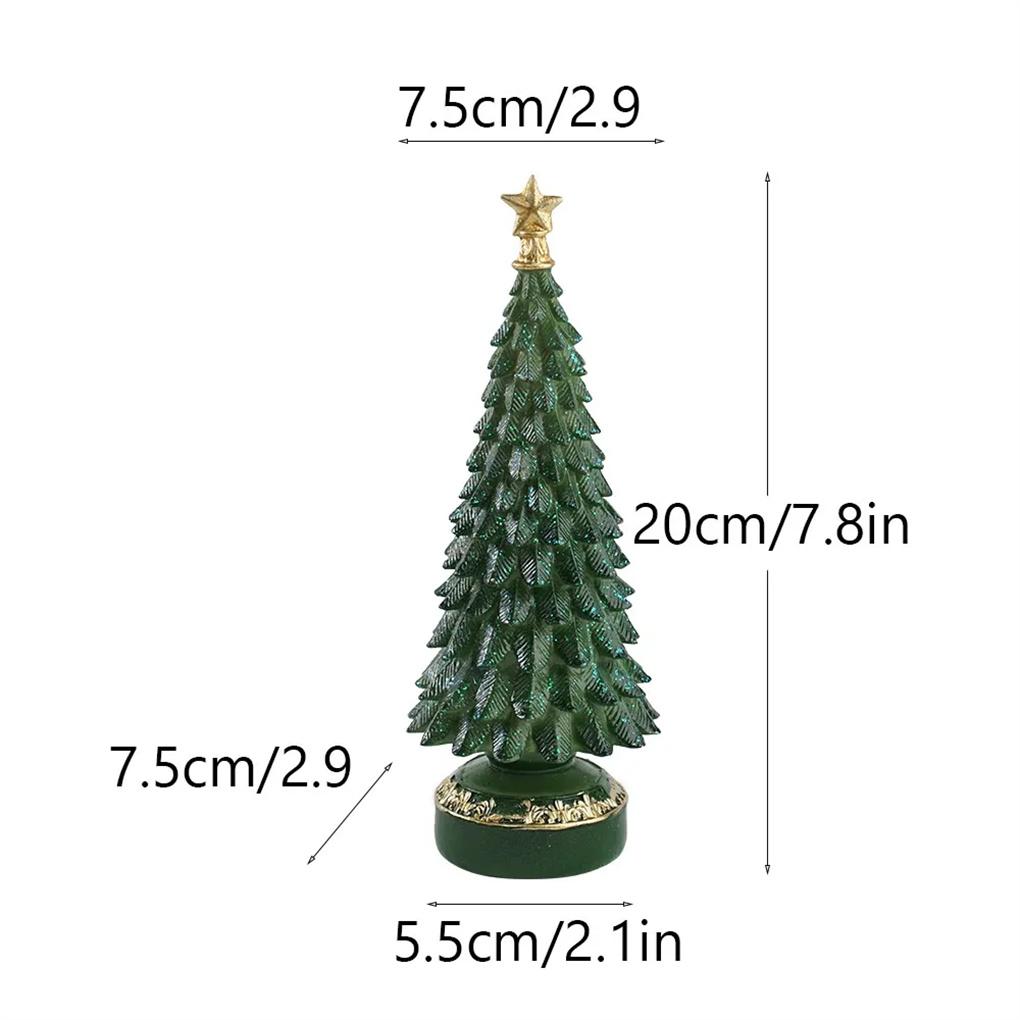 2025 New Christmas Tree Ornament Home Living Room Desktop Christmas Props Christmas Decorations Resin Crafts