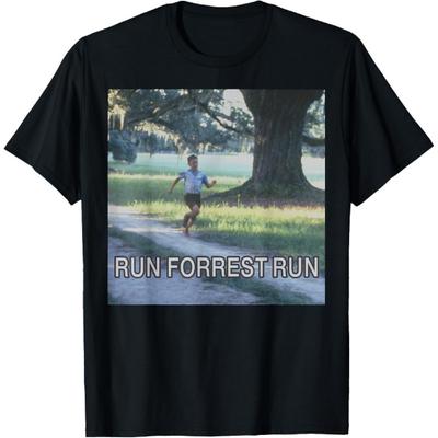 Forrest Gump Run Forrest Run Pannello Fotografico T-Shirt