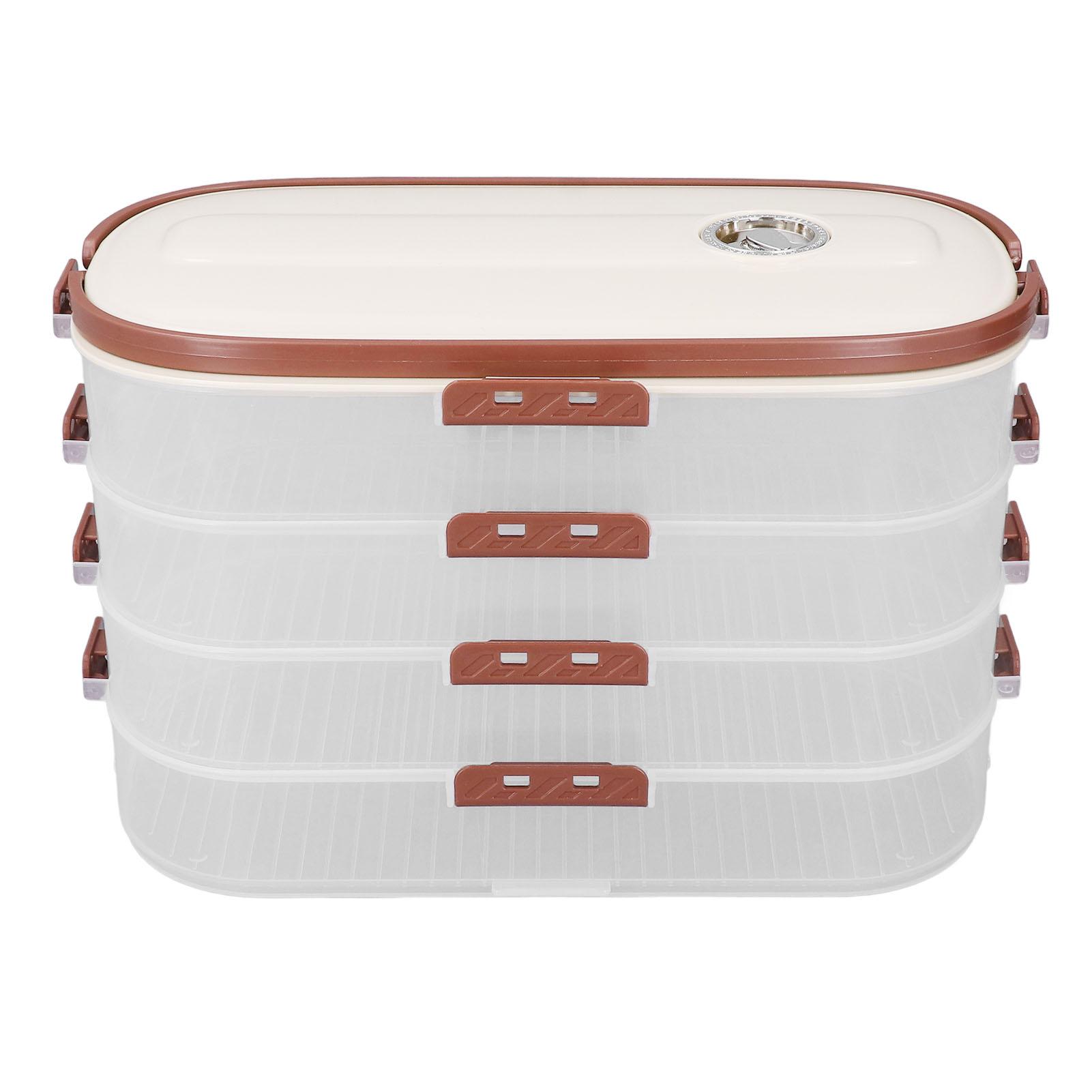 

Коробка для хранения замороженных пельменей, многофункциональная, 4 слоя, пищевой полипропиленовый контейнер для хранения печенья L