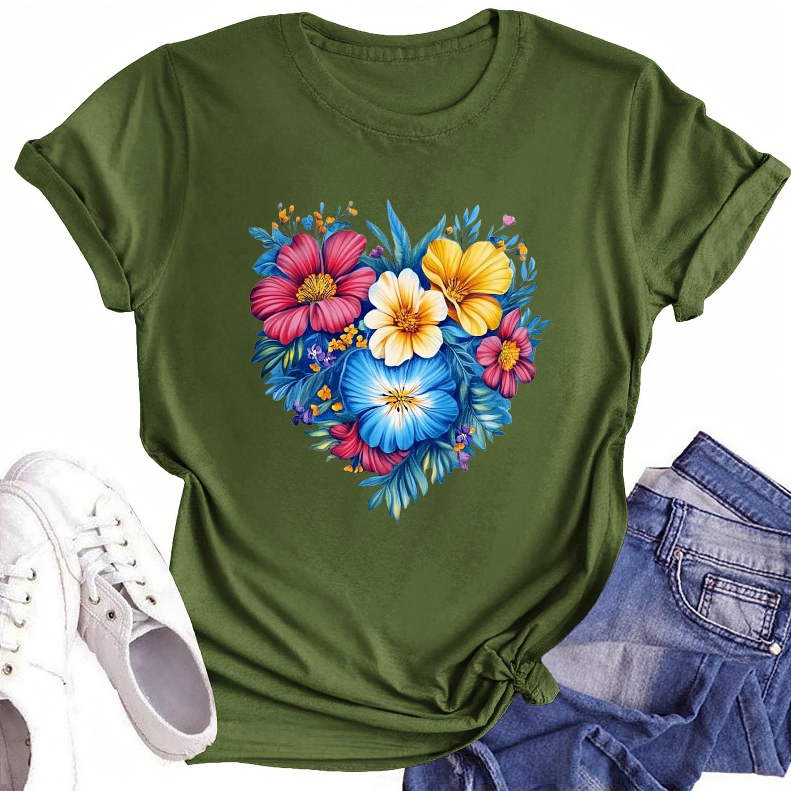 

Футболки для малышей, девочек и мальчиков, детские футболки с короткими рукавами и принтом для мальчиков и девочек 1-12 лет 100 армия зеленый