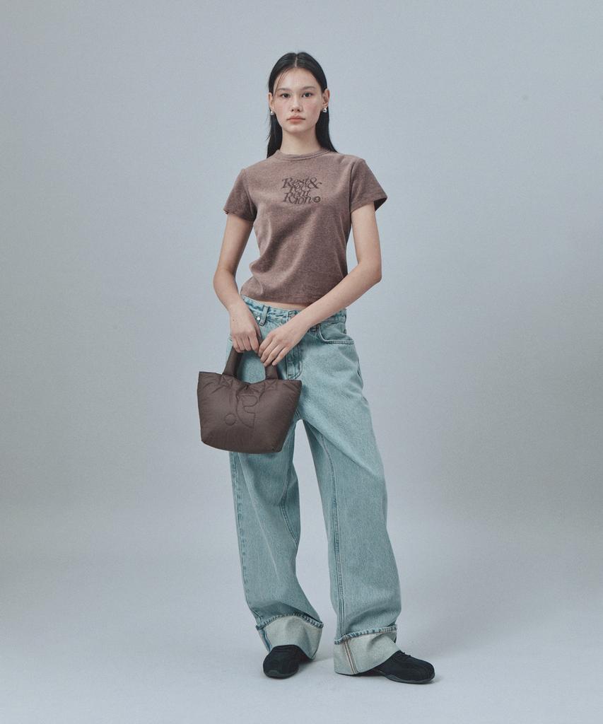 Rest&Recreation Puffer Mini Tote Bag - Brown