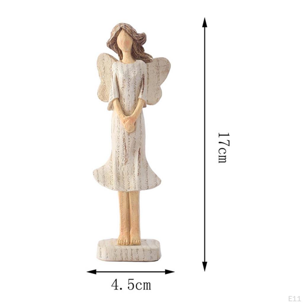 Engel Figur Hand bemalt Ornament dekorative Cherub Figuren für Schrank Tischplatte Bücherregal