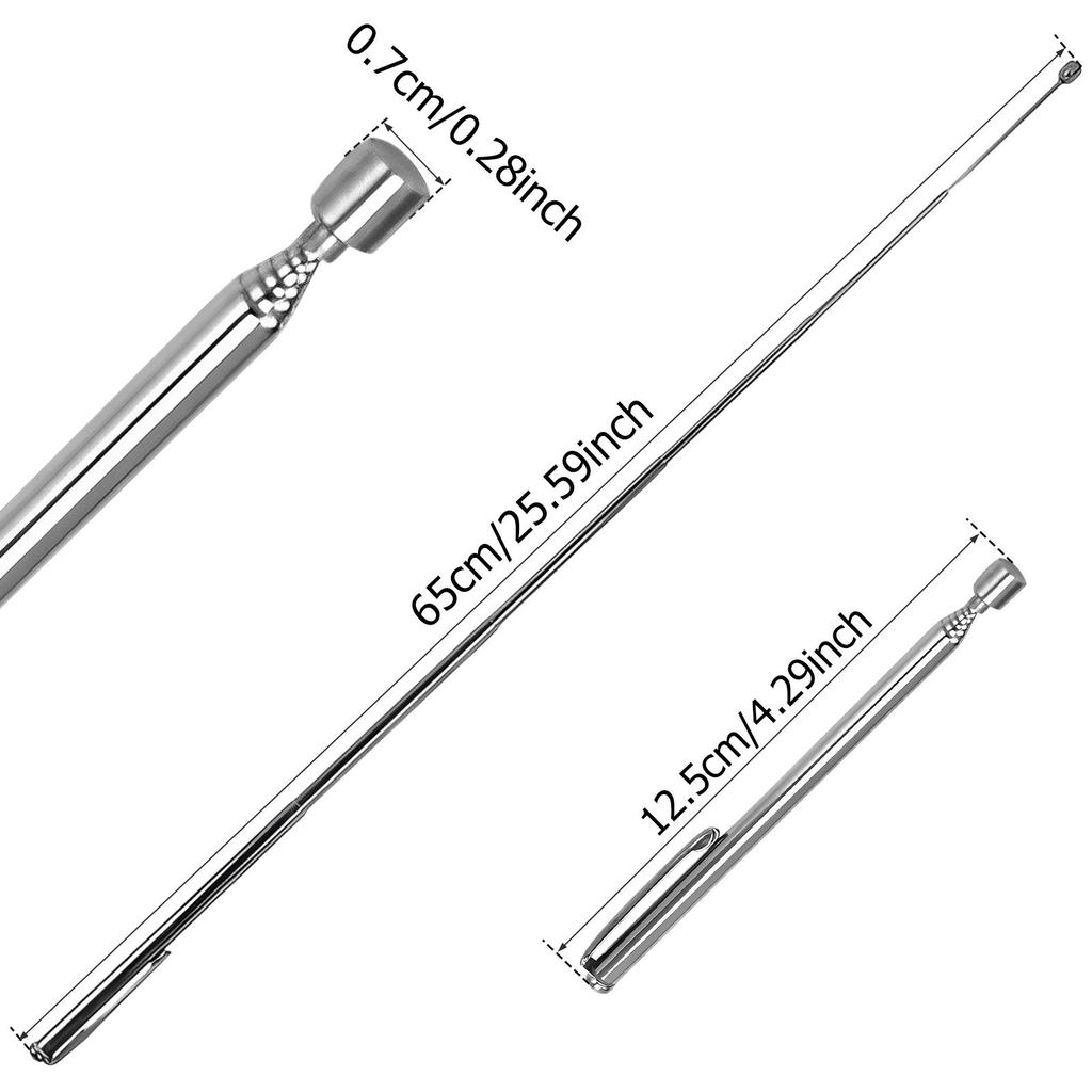Telescoping Extendable Magnet Pen Magnetic Rod Pickup Tool Retractable Car Repair Machinery Maintenance Garage Workshop Tool