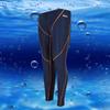 Men's Quick-Dry Water-Repellent Sharkskin Long Leg Swim Trunks for Competition, Winter Swimming, Diving, and Surfing