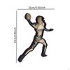 Athlete Figurine Desktop Art Figure Artwork Fans Gifts Player Statue Wood Ornament for Living Room