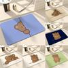 Cartoon Style B-Baby Bear Floor Mat Absorbent Floor Mat Non-Slip Entrance Rug for Bathrooms Restrooms and Toilets
