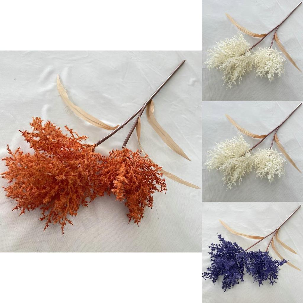 Faux Mountain Reed Plastic Plant With Soft Velvet Finish For Interior And Exterior Use