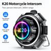 K20 Motorcycle Helmet Headset BT6.0 Intercom Music Player Hands-free Headphone Waterproof Interphone Motorcycle Accessories