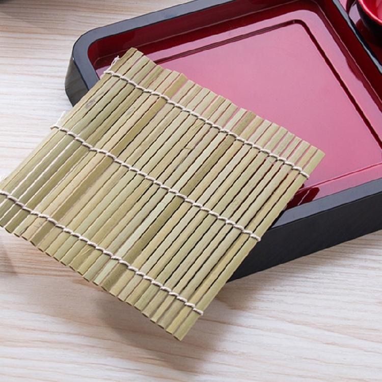 Multipurpose Soba Noodles Plate Sashimi Platter with Bamboos Mat Food Snacks Dishes Serving Platters Easy To Clean