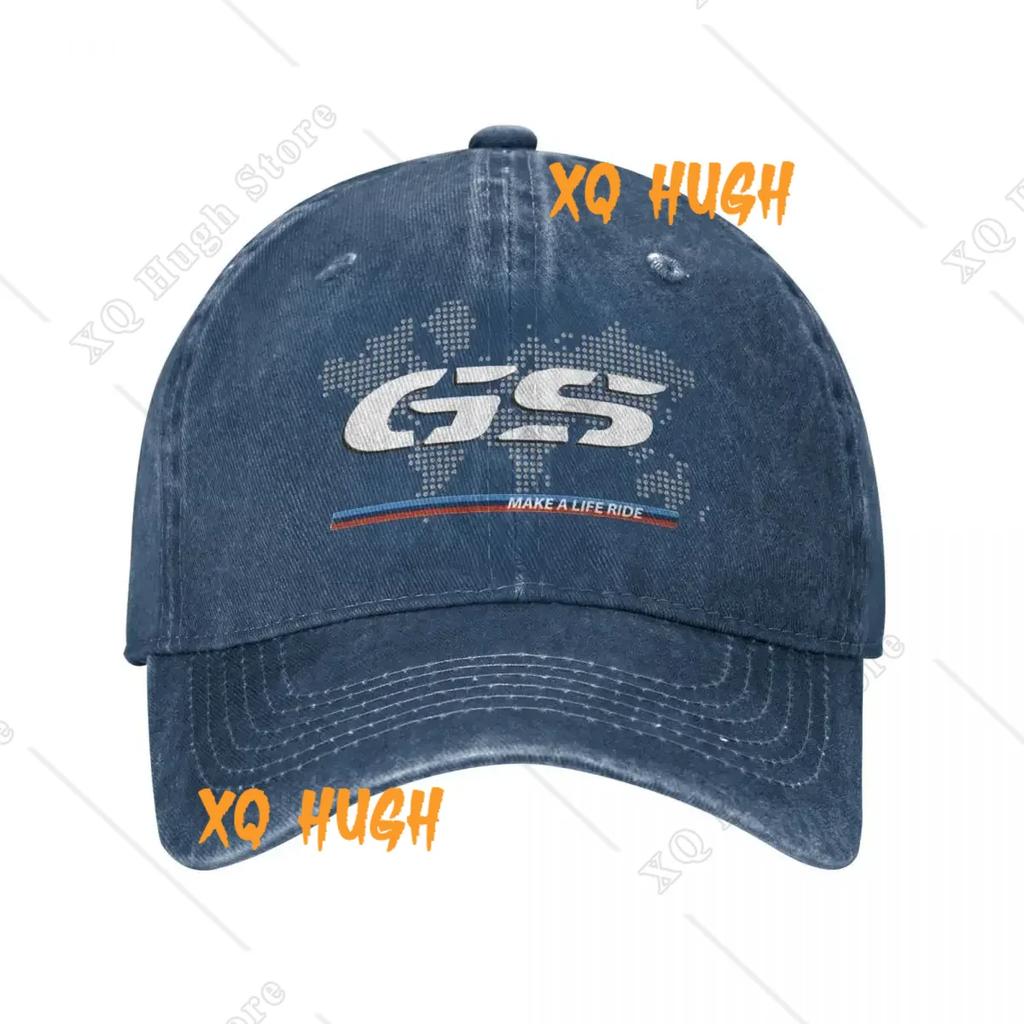 GS World Map Summer Cap Hats Dad Baseball Caps Casual Motocross Race Baseball Hat Washed Denim Outdoor Casquette