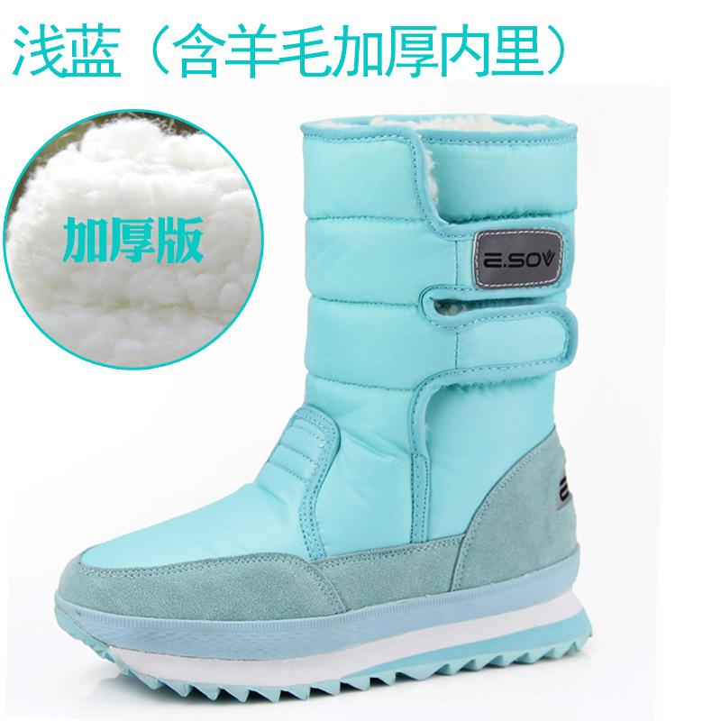 Winter rutschfest, wasserdicht und warm, verdickte Schneebaumwollstiefel, Schneestiefel, flauschige Schuhe, mittelhohe Stiefel, kurze Stiefel, gleich für Männer und Frauen