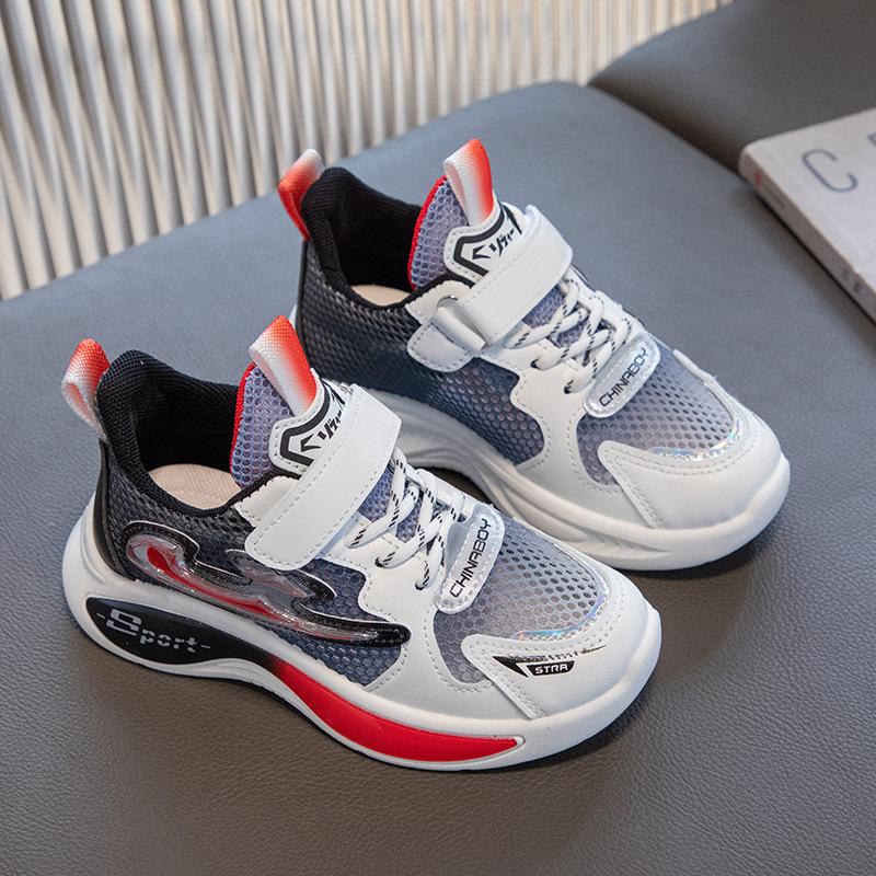 Children's Shoes Boys' Sports Shoes Spring and Autumn Medium Children's Boys' Running Shoes Mesh Breathable Children's Shoes