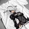 2026 Summer 2b Nier Automata Black Dress Hex Tech Japanese Kanji Print Plus Size Cotton Oversized Unisex Comfortable Hot Product