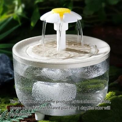 Transparenter Haustier-Trinkbrunnen USB-Stromversorgung Automatische Zirkulation Smart Katzen-Trinkbrunnen Haustier-Wasserspender