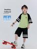 Boys' Summer 2026 Raglan Sleeve Two-Piece Sports Set for Medium & Large Kids