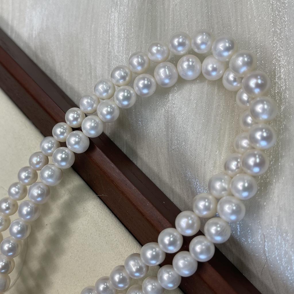 White Nearround Pearl 8-9mm For Jewelry Making DIY Earrings Bracelets Necklaces Accessories