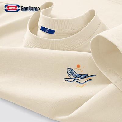 T-shirt Grafica da Uomo in Cotone a Vestibilità Larga GENIOLAMODE