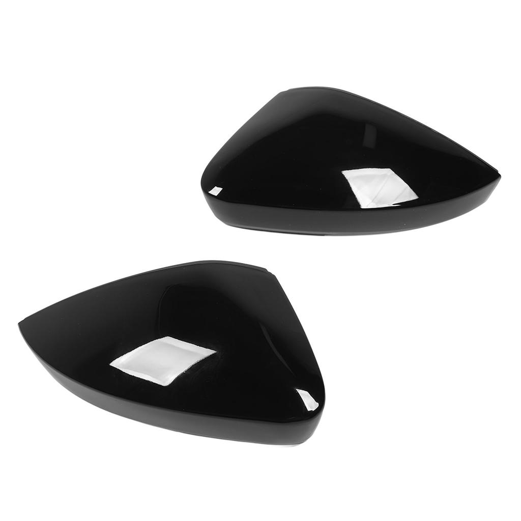1 Pair Rearview Mirror Cap Gloss Black Exterior Side Wing Mirror Cap for Superb 3V 2015 To 2020