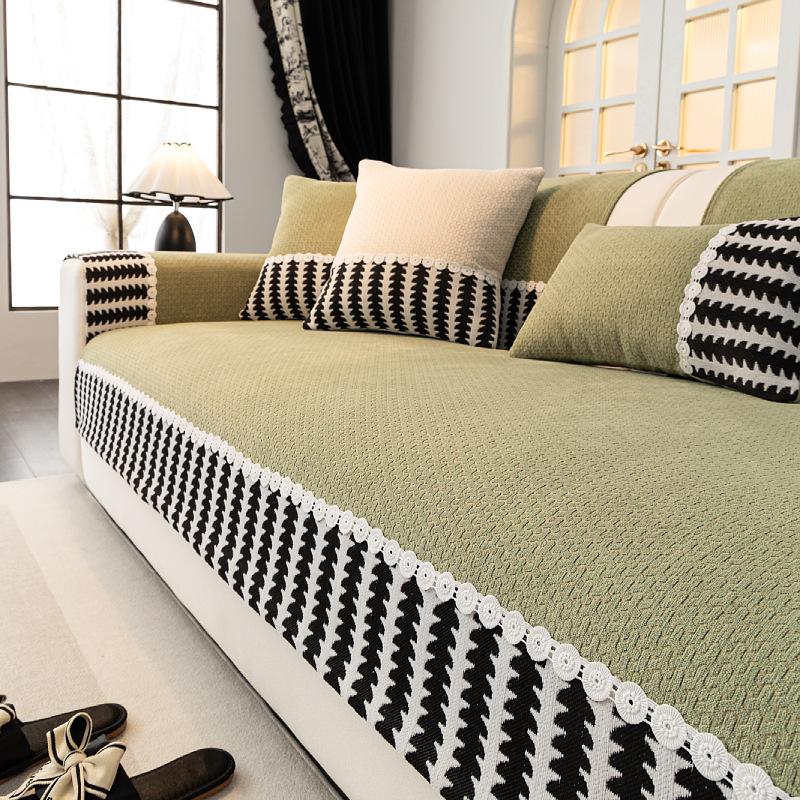 Chenille Textures Sofa Cover Universal Non-Slip Couch Cover Towel Sofa Protective Mats for Living Room Decoration Sofa Cushion