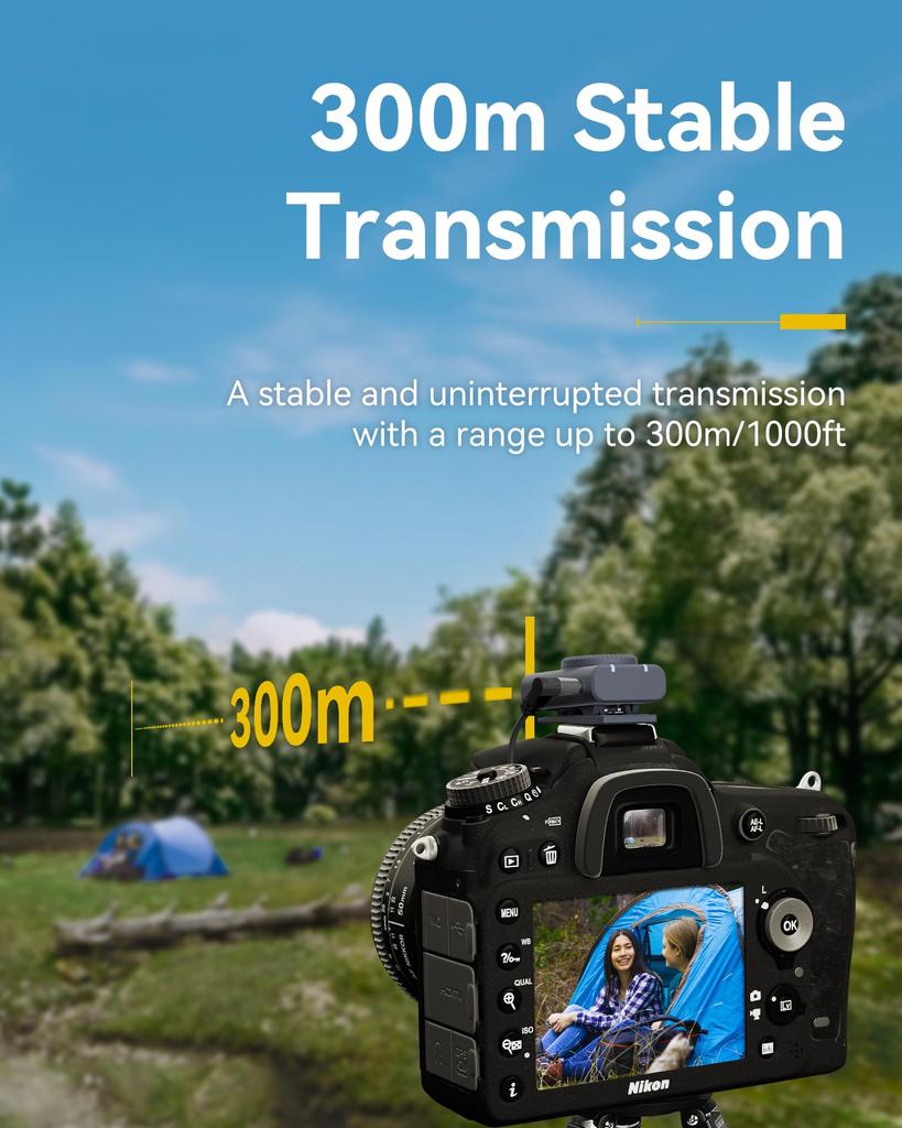 2024 New Lark M2 Camera Wireless Microphone Lapel Microphone Lightweight 9g Camera Compatible Noise Cancelling 300m Transmission Range for Vlogging