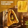 Foldable Design Plush Blanket Cage Hand Washable Bird Warm Corner Fleece Bird Blanket  For Parakeet