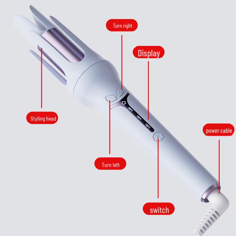 Yamiqi 32mm Automatic Curling Iron: Gentle Hair Care for Effortless Large Curls and Waves