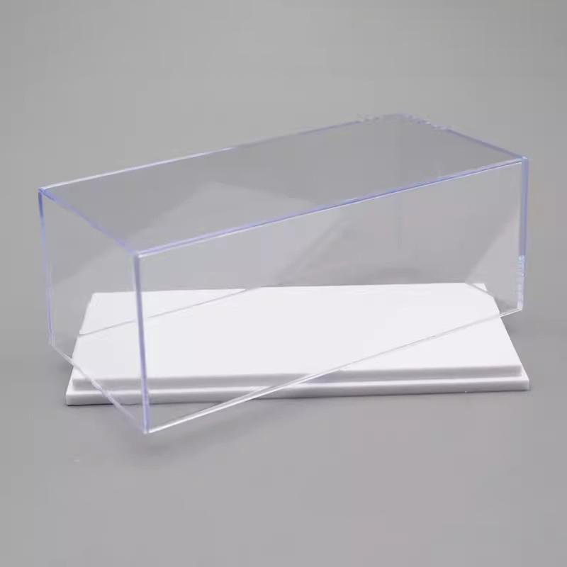 

1:64 Модель автомобиля Дисплей Коробка Прозрачный Защитный Чехол Акриловый Пылезащитный Твердый Чехол Держатель Для Хранения белый