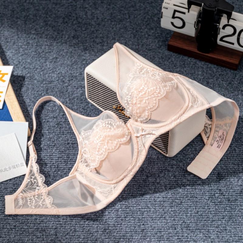 Dámská krajková braletka Push Up Bez kostic Prodyšná Pohodlná Podprsenka bez zadního zapínání Pro každodenní nošení