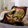 Hobbit Doorway Adventure Poster PrintPrint Blanket, Soft Blanket For Sofa Office Bed And Travelling Daughter Birthday Gift Esj376