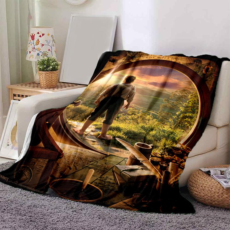 

Hobbit Doorway Adventure Poster PrintPrint Blanket, Soft Blanket For Sofa Office Bed And Travelling Daughter Birthday Gift esj376 130cm×150cm（50in×60in）