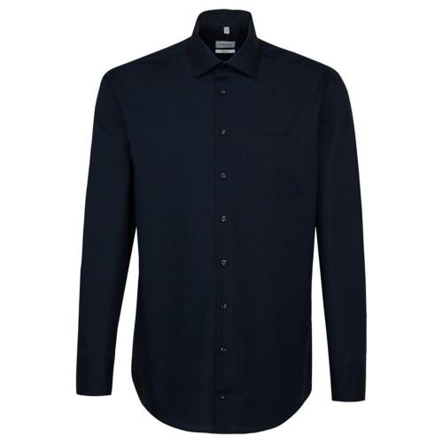Seidensticker Mens Patch Contrast Panel Regular Formal Shirt