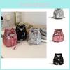 Trendy Mini Sling Bag For Kids With Shimmering Sequins Lightweight Shoulder Bag
