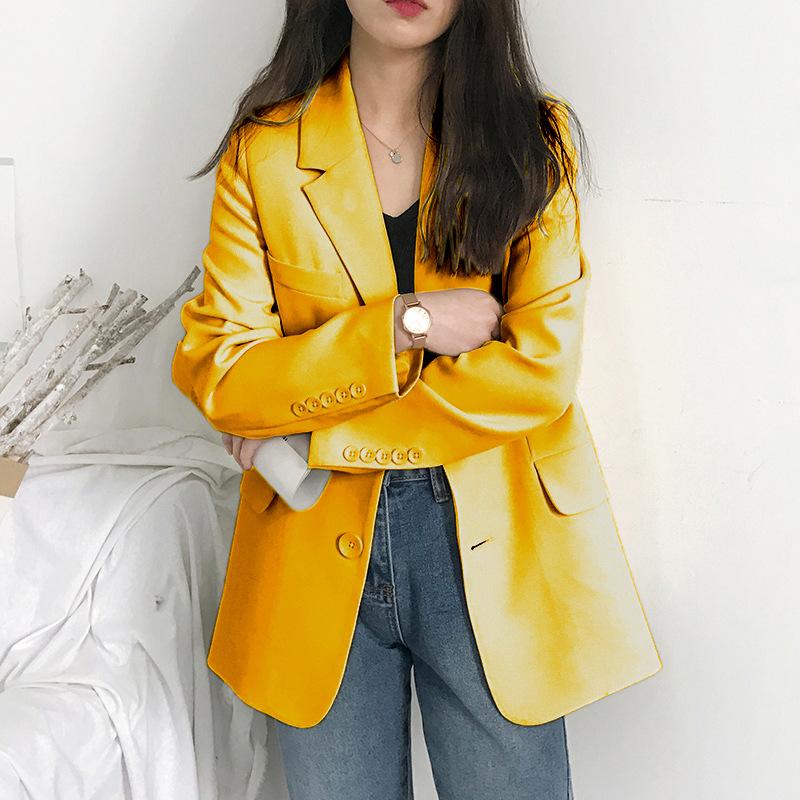 2026 Spring Autumn Women Oversized Blazer, Korean British Style Casual Loose Fashion Trendy Office Suit Jacket