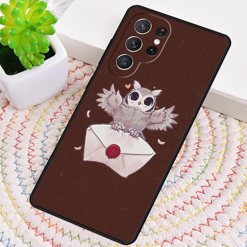 Harris Cute Owl Silicone Phone Case For Samsung Galaxy Note 10 Pro S26 S25 S24 S23 S22 S21 Plus S25Ultra Capa Cover