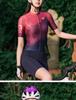 NUCKILY Damen Schlankmachendes Radtrikot - Sonnenschutz, Atmungsaktiv, Kurzarm Rennrad Oberteil