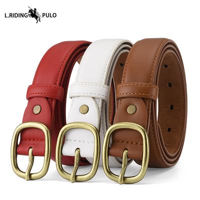 Cintura da Donna Fibbia ad Ardiglione in Lega Decorazione Retro Semplice Versatile Decorazione con Gonna Versatile Cintura per Jeans