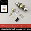 Stainless Steel and Wood Bathroom Door Knob Lock 5831